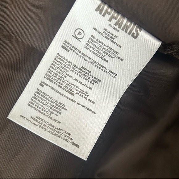 NWT apparis Francis Sherpa zip jacket plaid small orange‎ brown womens - Picture 10 of 13